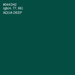 #044D42 - Aqua Deep Color Image